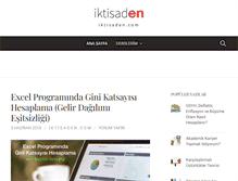 Tablet Screenshot of iktisaden.com